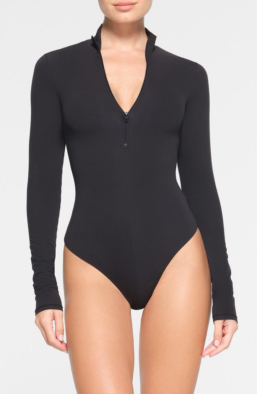 Skims front zip bodysuit